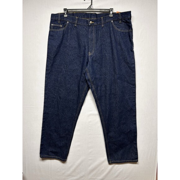 RK Brand Work Wear Mens Dark Wash Denim Jeans NWT 44x32 - Picture 1 of 9